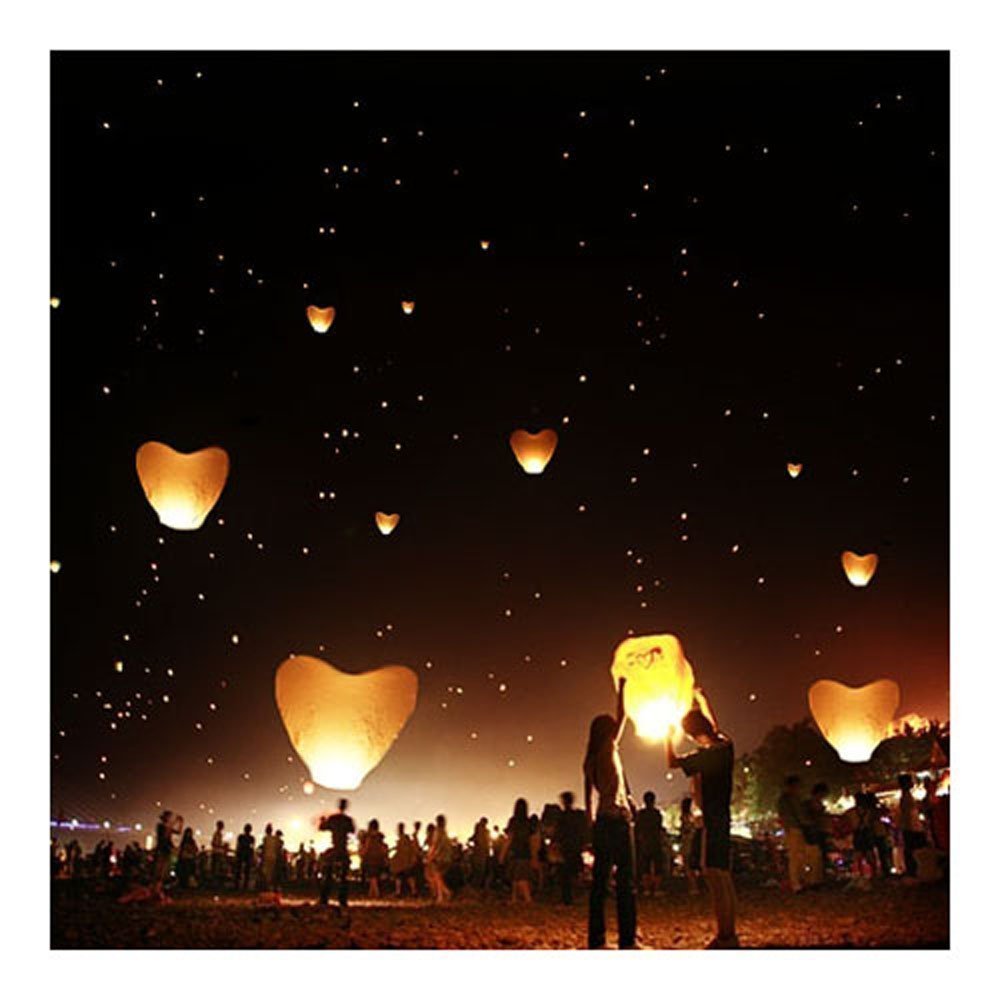SKY LANTERNS 14 Pack - Assorted Colors